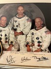 Pristine Apollo 11 Crew Signed Official Photo Autographs Nasa Armstrong Framed 