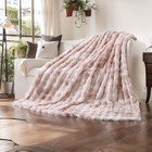 Ukeler Camel Faux Fur Throw Blanket 50 x60  Shaggy Velvet Warm Soft