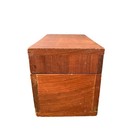 Vintage Wooden Recipe Box Rustic Farmhouse Kitchen Index Card Storage Box