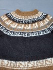 Alpaca Wool Sweater Kids Medium Brown Bolivian Midweight Warm Outdoor Crew Neck