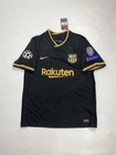 20 21 Barcelona Away Retro Jersey Messi  10 Short Sleeve Vintage Retro Iconic