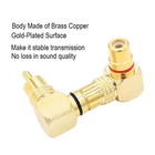 Rca Right Angle Adapter Gold-plated 2-pack 90 Degree Rca Adapter Plug Connector