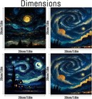 4 Pack Paint By Numbers Kit For Adults With Frame moon Paint By Numbers For Adul