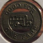 1935 Muscatine  Ia Coach Lines Transit Bus Token - Iowa