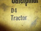 Cat Caterpillar D4 Tractor Dozer Service Shop Repair Manual Book 4g 7j 2t 5t 