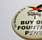 Parker Duofold   I Buy Old Fountain Pens Pin    Dc Pen Show  Vintage Item
