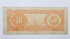 50 Bolivares 1952 Venezuela Caracas Serial  b2639440