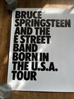 Vintage 1980s Original Bruce Springsteen Born In The Usa Tour Music Promo Poster