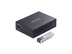 Startech com Gigabit Singlemode  sm  Lc Fiber Media Converter  10 100 1000 Mbps 