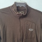 Drake Clothing Company Merino Wool Brown 1 4 Zip Long Sleeve Pullover Mens L