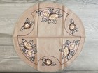 Vintage Micro Punch Needle 21 5    Floral Doily Or Table Mat Warm Earth Tones
