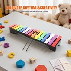 15 Note Percussion Glockenspiel Bell Kit Percussion Xylophone With 2 Mallets