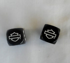 Harley Davidson Black  White  Gaming Dice Set Of Two Dice Licensed Harley