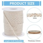 Benecreat 54 68 Yards Round Cotton Replacement Wick  2mm Oil Lamp Wicks    