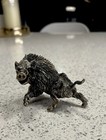  Italian Vintage Rare  800 Silver Boar Figurine - Hallmarked