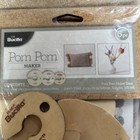 Bucilla Pom Pom Maker 6 Pc Wood Kit 3 Different Size Pom-poms3 5 2 5 1 5 Inch
