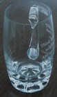 Nice Etched Glass Drinking Mug  Yeats Quote  Pint Glass Mug  Vg Cond - Collect