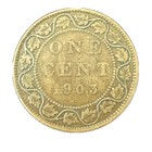 1903 Canada Large One Cent Coin Edward Vii Canadian 1 Penny Km  8 Bronze 25 4mm