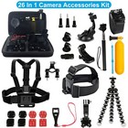 26 In 1 Accessories Bundle Kit Mount For Gopro Hero 1 2 3 3  4 5 Section Camera