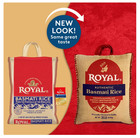 Authentic Royal Naturally Aged Long Grain Indian White Basmati Rice  20 Lb  Bag