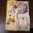 Lot Of 11 Vintage Mccalls Sewing Patterns For Kids   Adults Dresses Tunics Overa