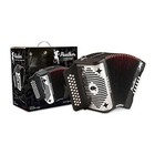 Hohner Panther 3100gb G c f 3-row Diatonic Accordion - Black