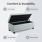 Storage Ottoman Storage Bench Tufted Entryway Bedroom Bench 49 75inches
