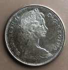1965 Canada Silver Half Dollar Coin 50 Cents Canadian Fifty Cent Elizabeth Ii