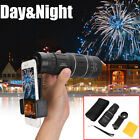 16x52 High Power Monocular Telescope With Smartphone Adapter   Bag  Lightweight 