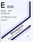 Stamp Mounts Black Background Precut Size E 22 X 25mm 40 Mounts