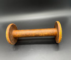 Large Vintage Wooden Metal Primitive Sewing Weaving Textile Thread Spool 9 25 In