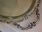 Rose Pattern Sterling Serving Tray Hand Made In Germany