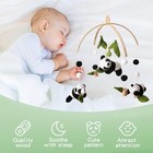 Baby Crib Panda Mobile For Nursery  Infant Bedroom Toy  Gender Neutral Gift