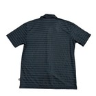 Vintage Pop Icon Shirt Mens Large Shiny Black Striped Rave Night Club Disco