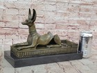 Egyptian Bronze Anubis Egypt Dog Collectible Bronze Sculpture Statue Figurine