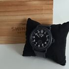 New Shinola The Runwell 41mm Black Dial   Black Strap Quartz Men s Watch