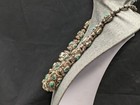 Vintage Huge Tibetan Silver Teal Turquoise Necklace Tribal Handmade