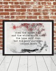 Game Of Thrones Stark Winterfell Quote Weirwood Tree Art Gift Jon Snow North Hbo
