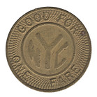 Usa New York City Transit Authority Token        good For One Fare    Subway Coin