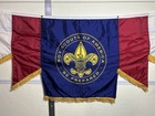 Vintage Boy Scouts Of America Ceremonial Banner Flag Annin Nyl-glo Usa 92 x34 