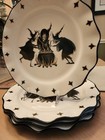 Potter s Studio 3 Witches Cauldron Dinner Plates Set Of 4  witch Brew  Halloween