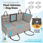 Apetsplanet Dog Backseat Extender W hard Bottom  Grey With Door Covers - New