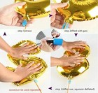 Gold   Silver 16  Alphabet A--z Letter Number Foil Balloons Name Party Wedding