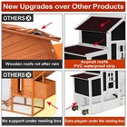 80   Mobile Chicken Coop W 2 Wheels For 2-4 Chickens wooden Hen House W nest Box