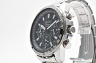  near Mint  Seiko Chronograph 6t63-00d0 Black Dial Silver Quartz Watch  H122