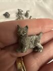 Vintage Pewter Miniature Figurine Lot Of 6