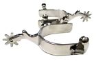 Men s Working Cowboy Polished Stainless Steel Heavy Western Cowboy Spurs