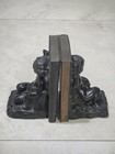Pair Of 1920s Art Nouveau Deco Robson Heavy Cast  Fairy Cherub Bookends