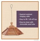 Cedar Gazebo Wild Bird Feeder 3 Pound Capacity Rustic Garden Decor Multiple