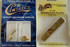Dollhouse Miniature Classics  05602 Door Handle  Knocker   Brass Kick Plate 1 12